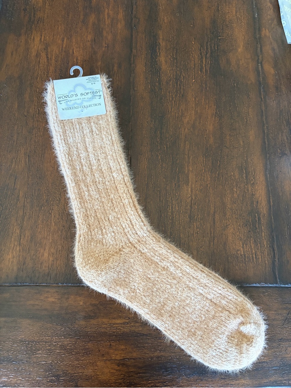 World's Softest Women's Plush Crew Socks - Mocca